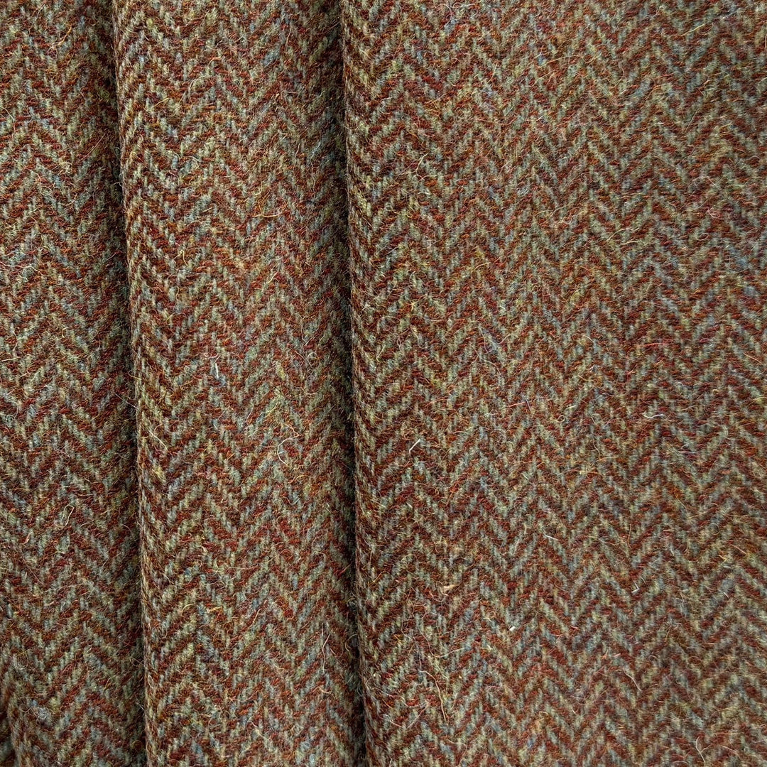 Handsome Rusted Herringbone Wool (Made in Ireland)
