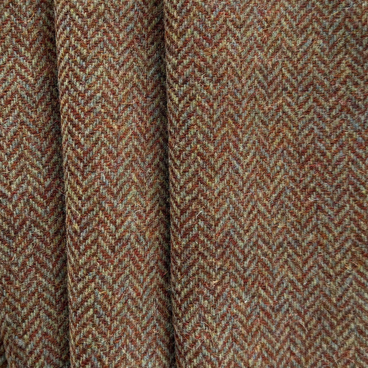 Handsome Rusted Herringbone Wool (Made in Ireland)