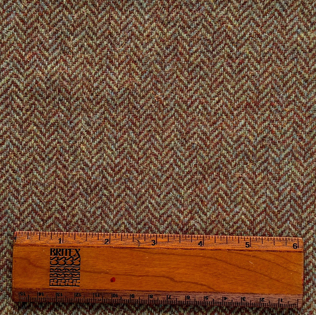Handsome Rusted Herringbone Wool (Made in Ireland)