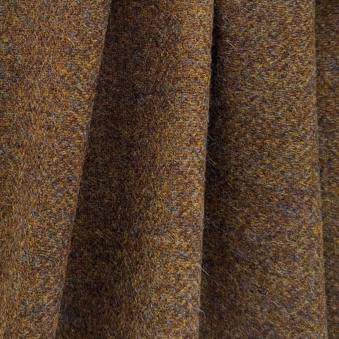 Russet Understated Herringbone Wool Tweed (Made in Ireland)