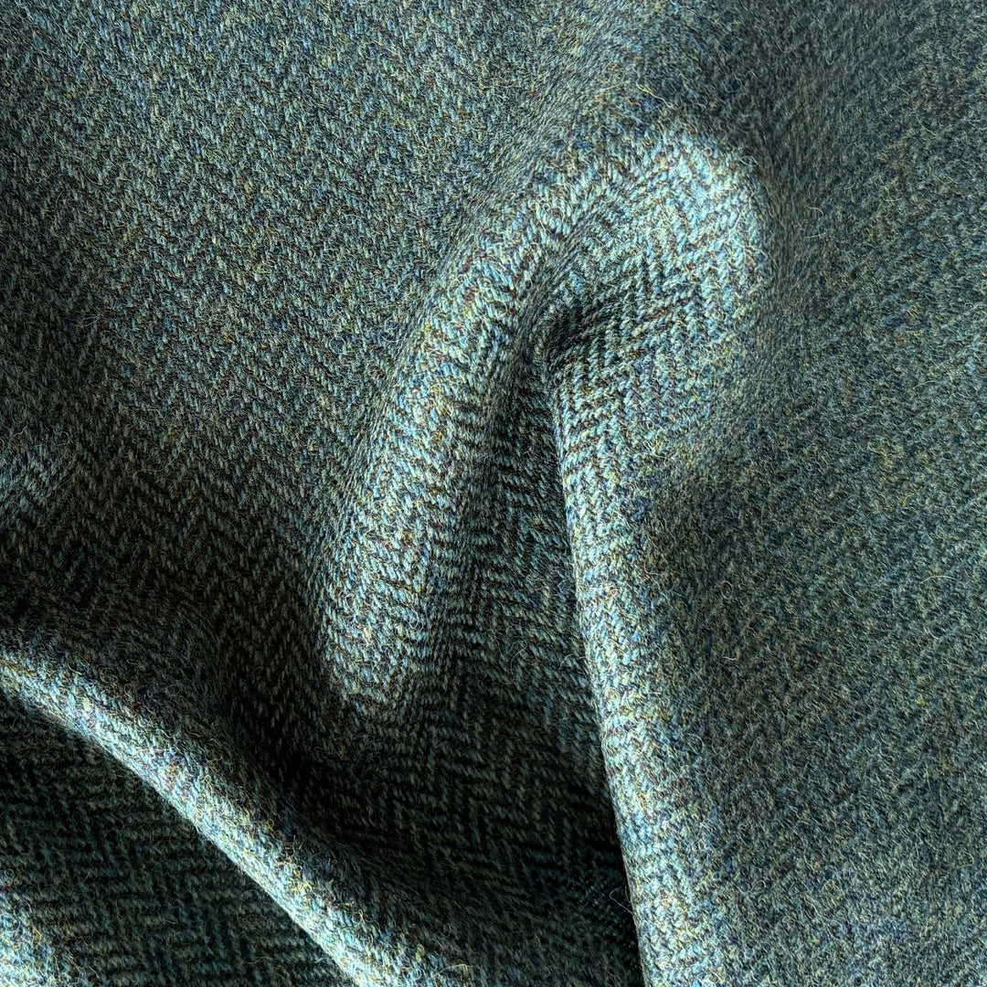 Tranquil Sea Moss Wool Herringbone (Made in Ireland)