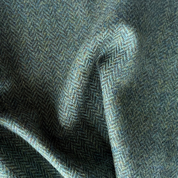 Tranquil Sea Moss Wool Herringbone (Made in Ireland)