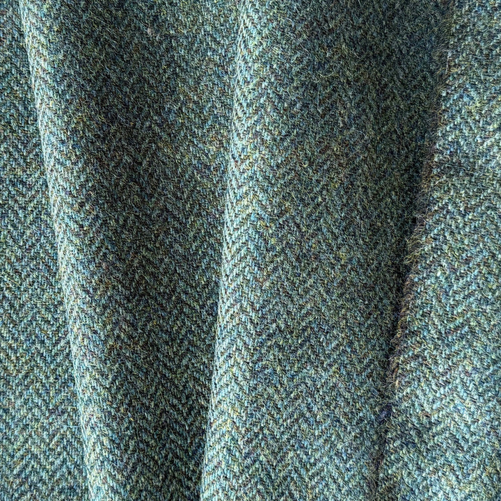 Tranquil Sea Moss Wool Herringbone (Made in Ireland)
