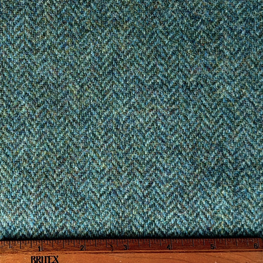 Tranquil Sea Moss Wool Herringbone (Made in Ireland)