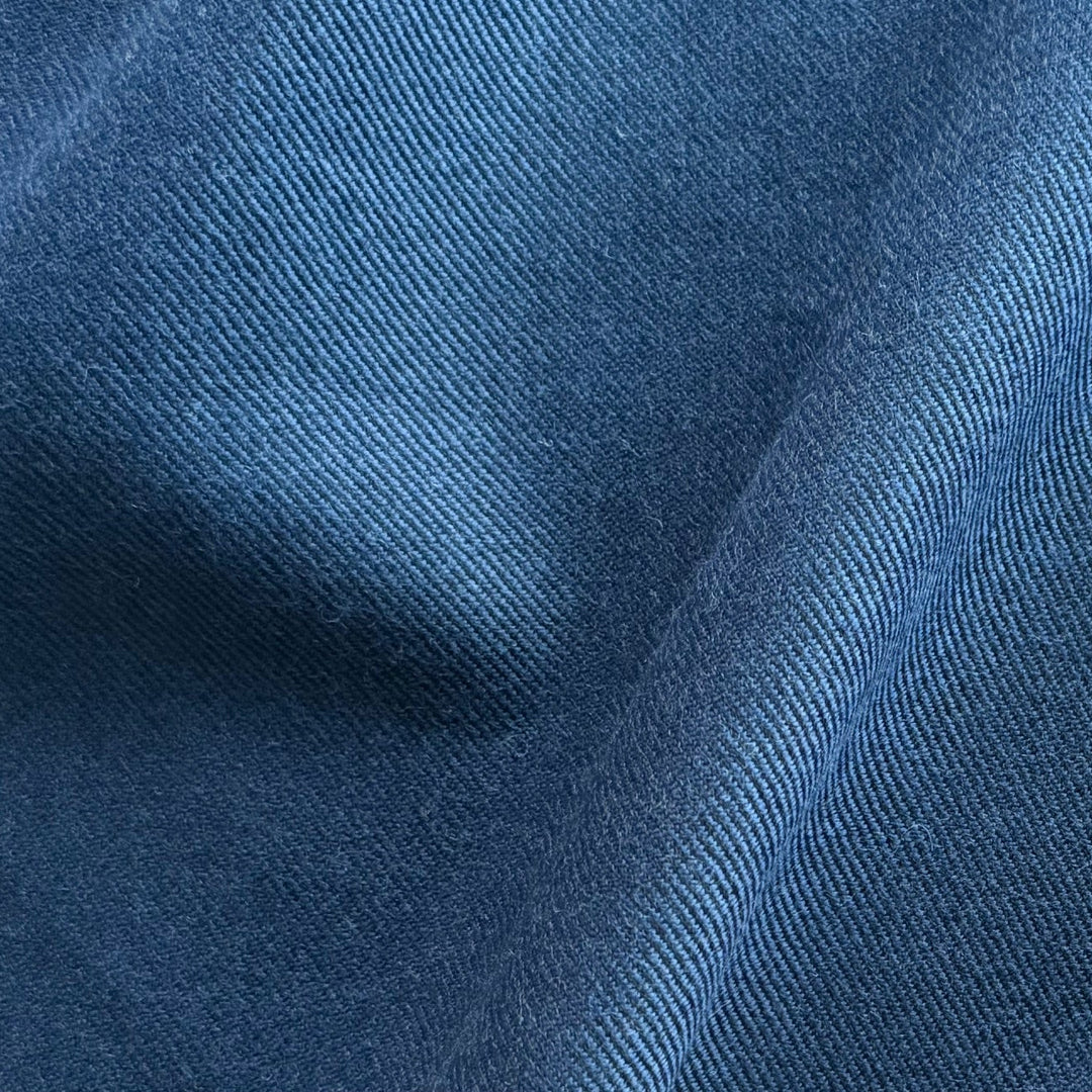 Mid-Weight Classic Denim Blue Wool Twill (Made in Ireland)