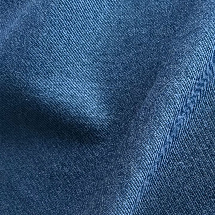 Mid-Weight Classic Denim Blue Wool Twill (Made in Ireland)