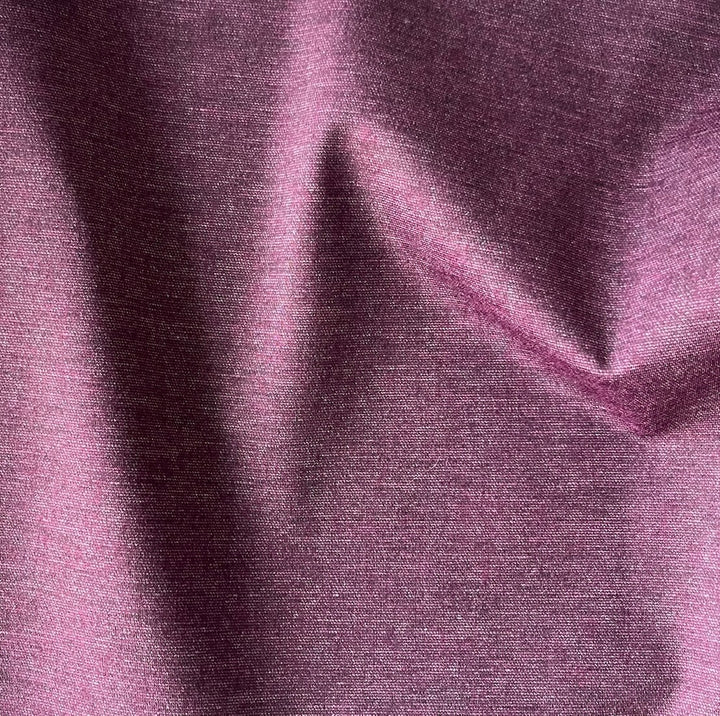 Heathered Boysenberry  Rayon Viscose Blend Ponte Double-Knit (Made in Italy)