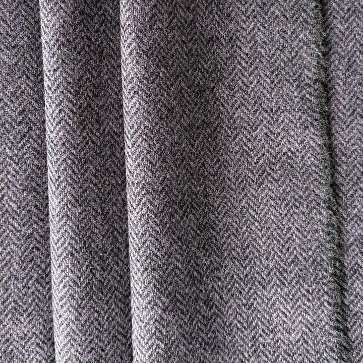 Lavender Fields Forever Wool Herringbone (Made in Ireland)