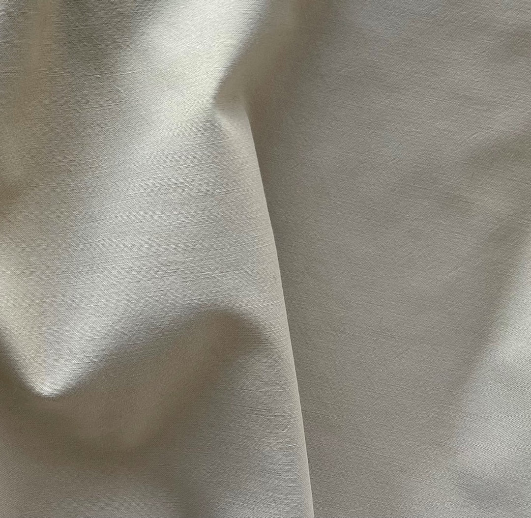Light-Weight Khaki Rayon Viscose & Polyester Blend (Made in Italy)