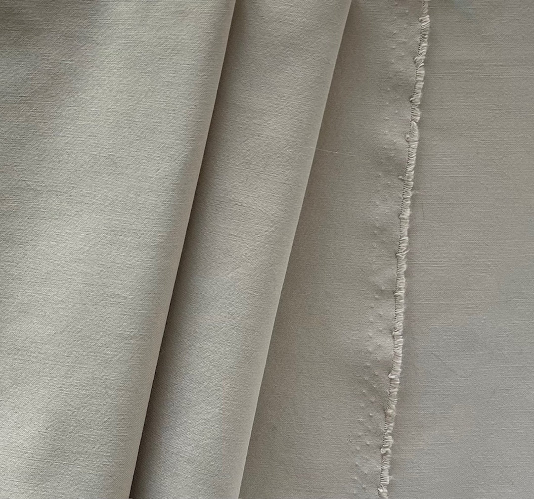 Light-Weight Khaki Rayon Viscose & Polyester Blend (Made in Italy)
