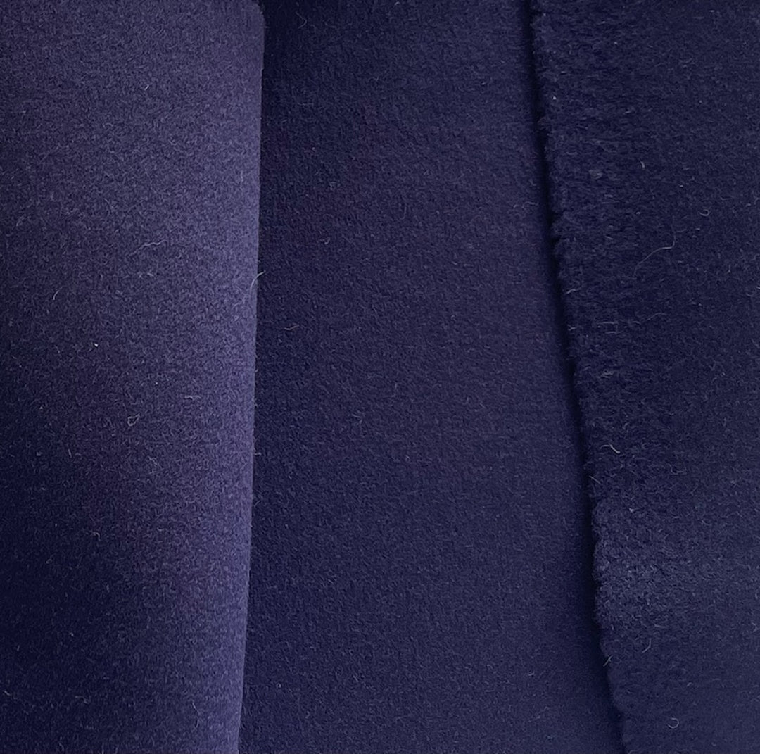 Loro Piana Indigo Thistle Double-Faced Cashmere Blend Coating (Made in Italy)