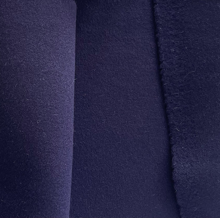 Loro Piana Indigo Thistle Double-Faced Cashmere Blend Coating (Made in Italy)