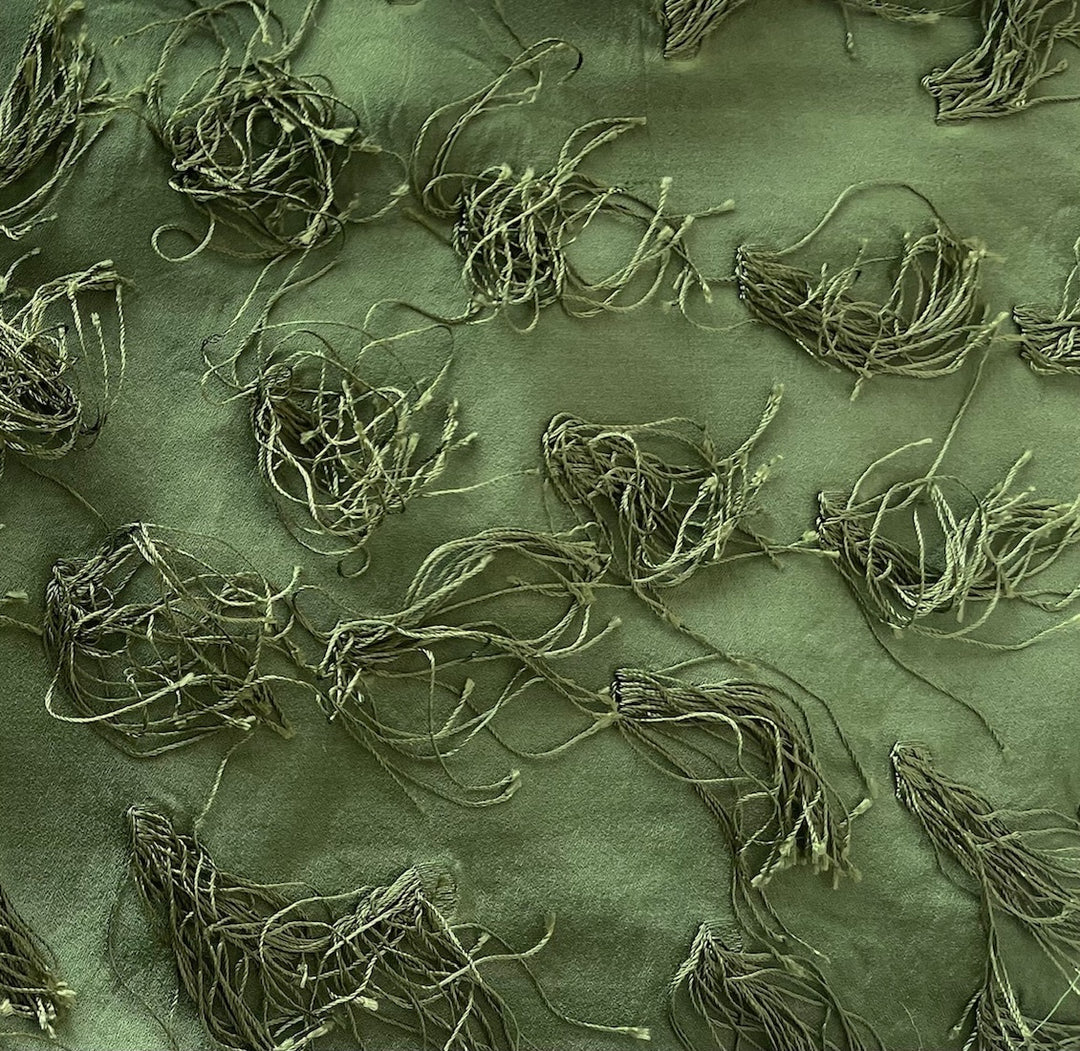 3-D Seaweed Tassels Rayon Viscose Blend (Made in Italy)