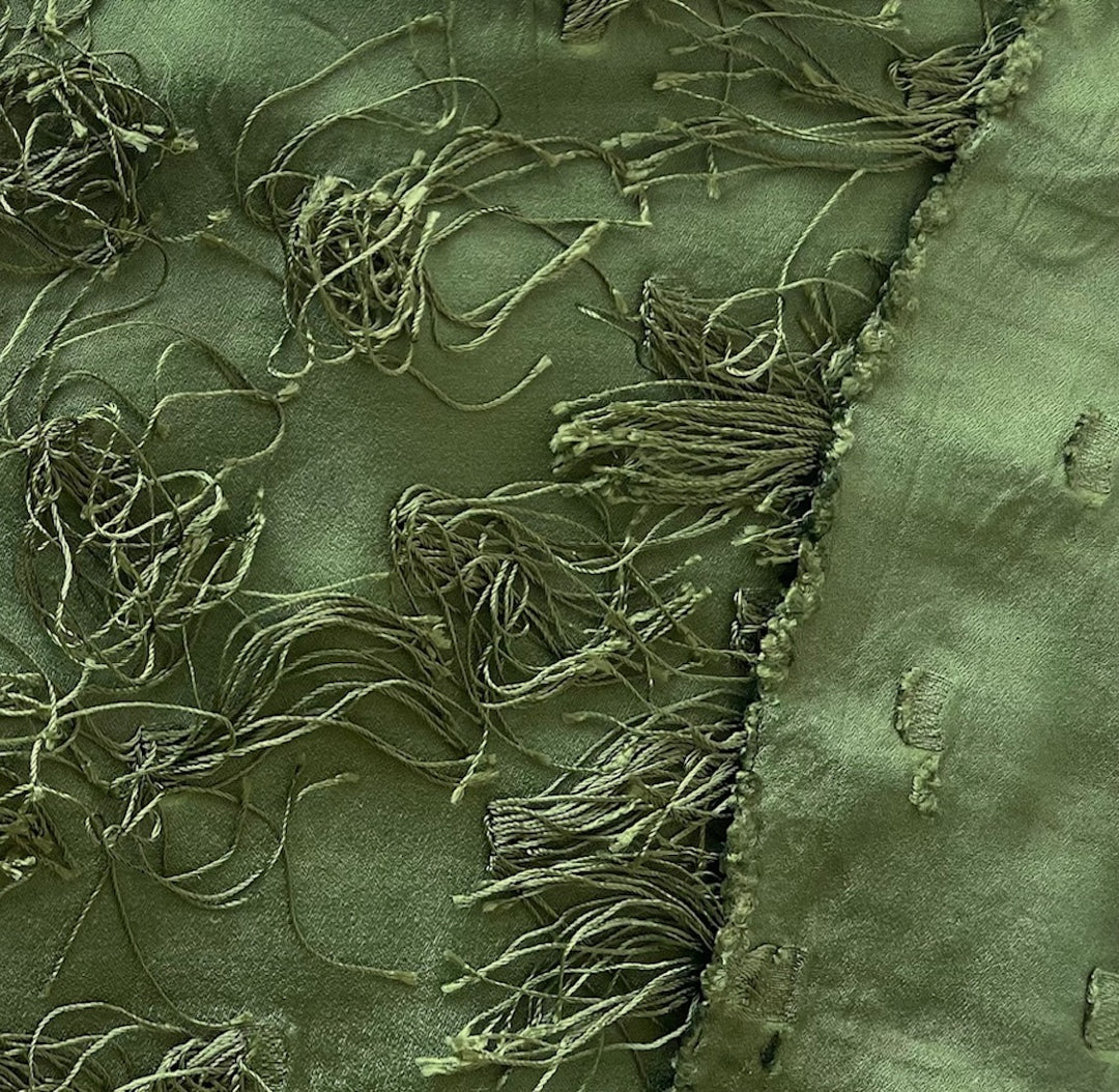 3-D Seaweed Tassels Rayon Viscose Blend (Made in Italy)
