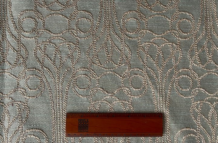 Art Deco Agate Green Fountain Linen Blend (Made in Turkey)