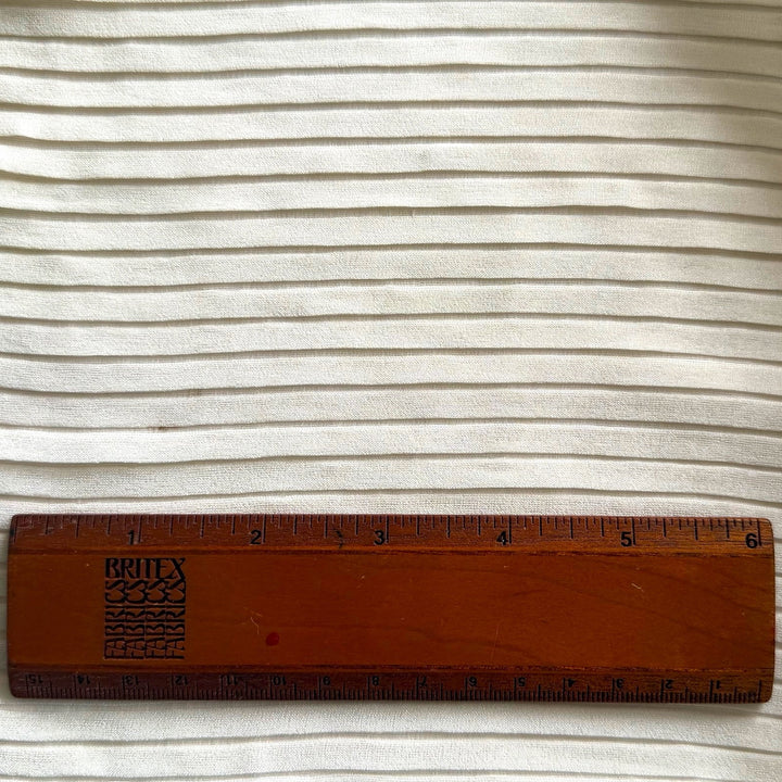 Exquisite Ivory Mist Knife Pleated Silk Crepe