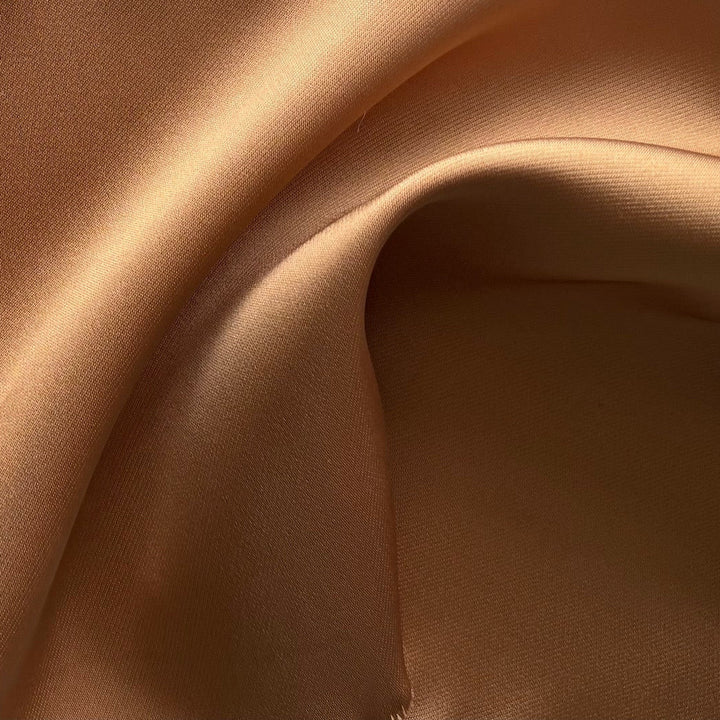 Caramel Flan Delustered Polyester Duchess Satin (Made in Korea)
