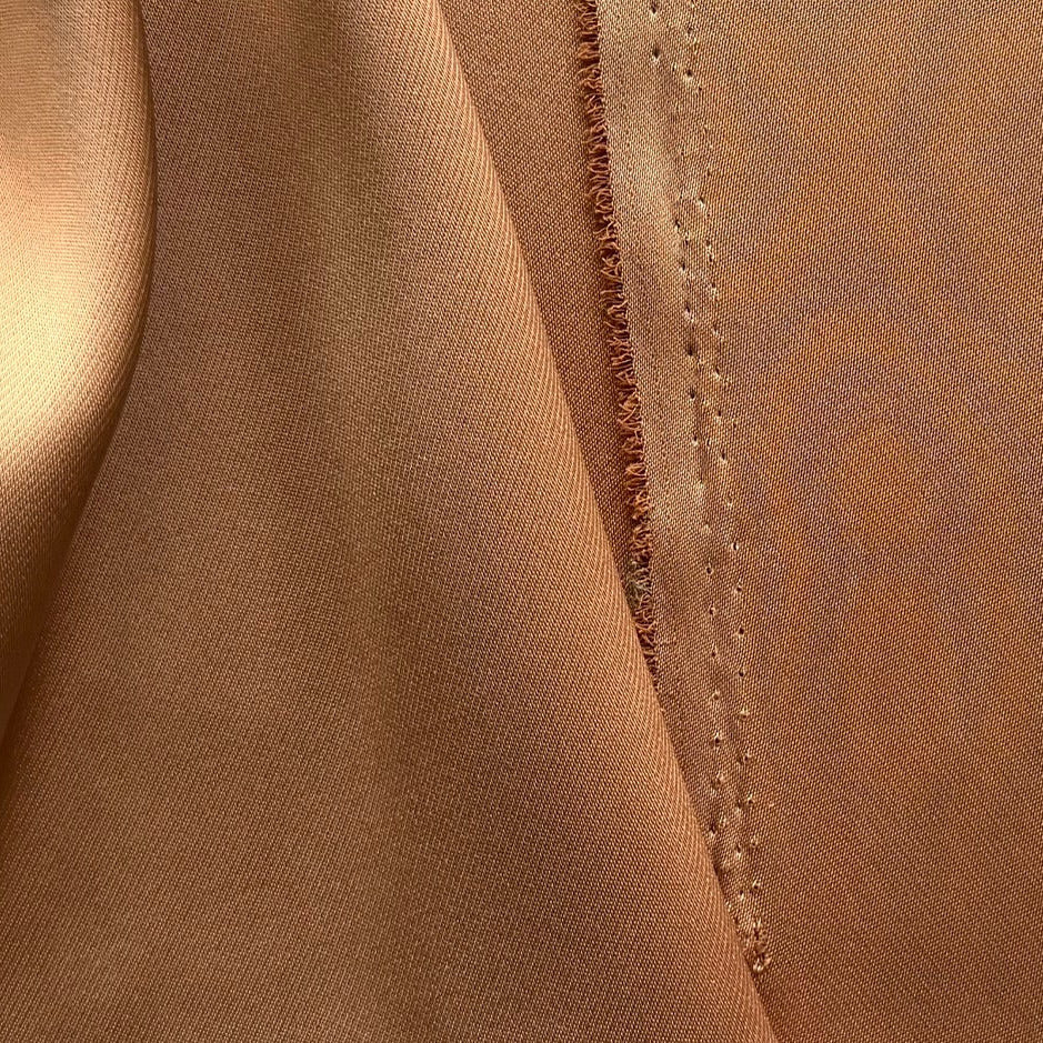 Caramel Flan Delustered Polyester Duchess Satin (Made in Korea)