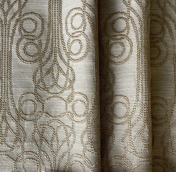 Art Deco Ecru Fountain Viscose Blend (Made in Turkey)