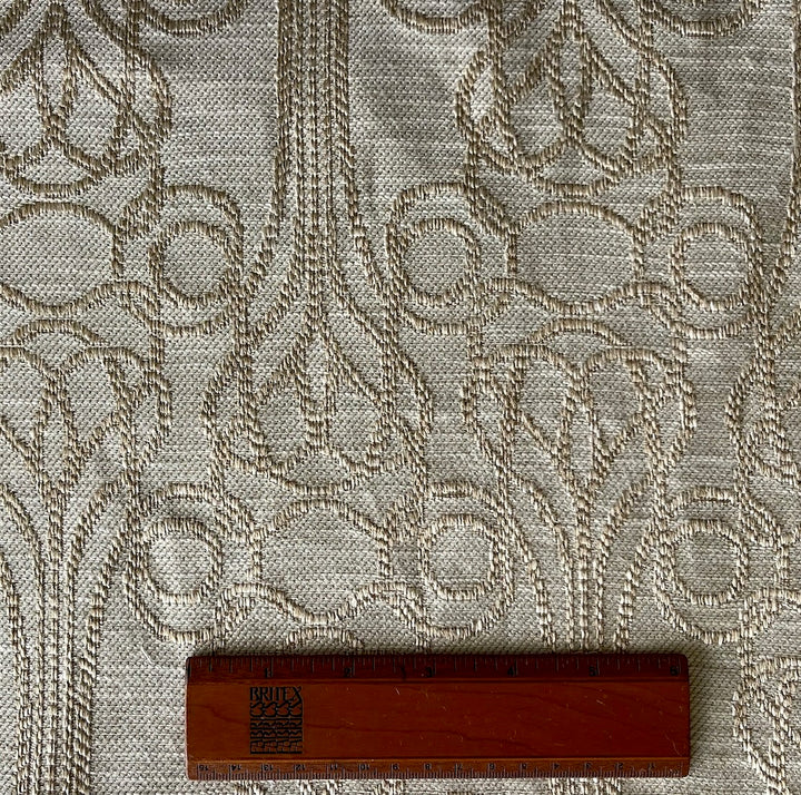 Art Deco Ecru Fountain Viscose Blend (Made in Turkey)