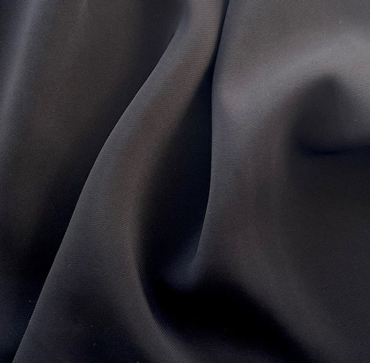 Drapey Matte Onyx Stretch Rayon Viscose Crepe (Made in Italy)