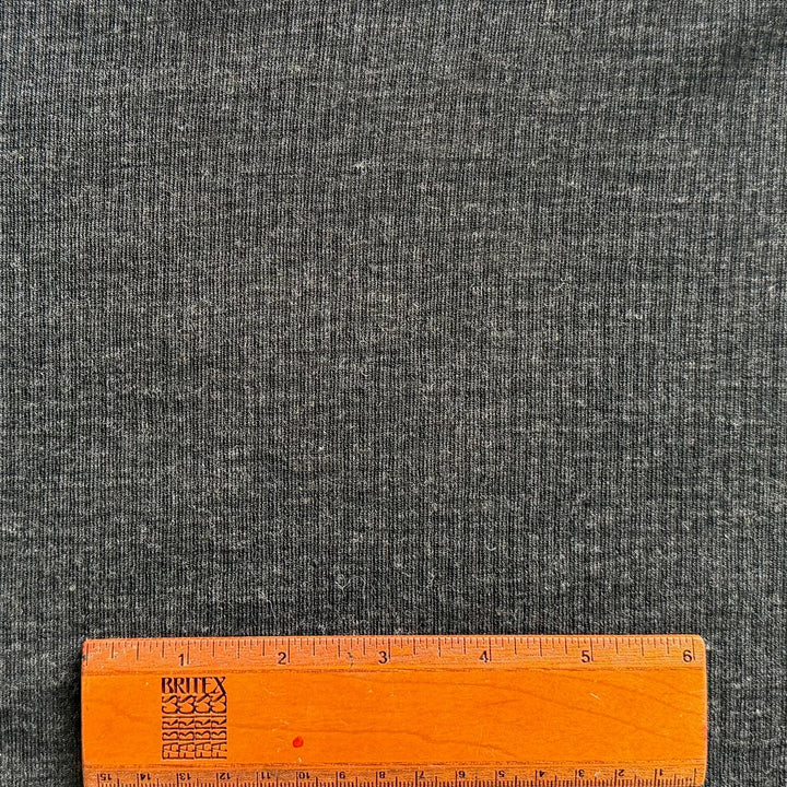 Lighter-Weight Porpoise Grey Ribbed Wool Knit (Made in Italy)