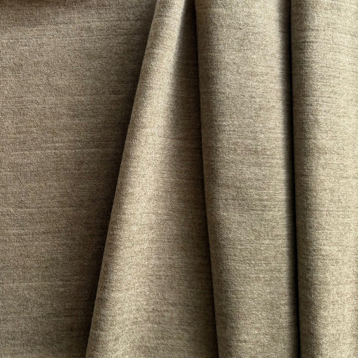 Light-Weight Heathered Mushroom Cloud Cashmere & Wool Jersey Knit (Made in Italy)