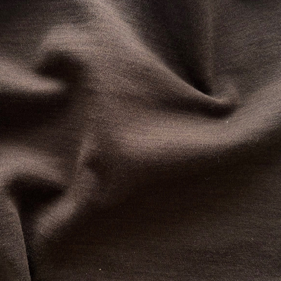 Mid-Weight Walnut Brown Wool Double Knit (Made in Italy)