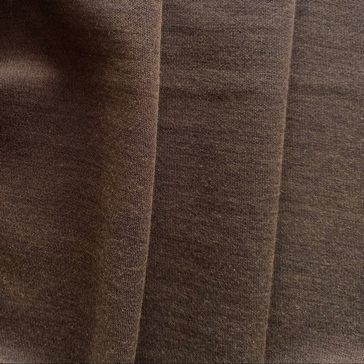 Mid-Weight Walnut Brown Wool Double Knit (Made in Italy)