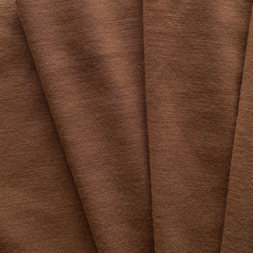 Tawny Sienna Wool Jersey Knit (Made in Italy)