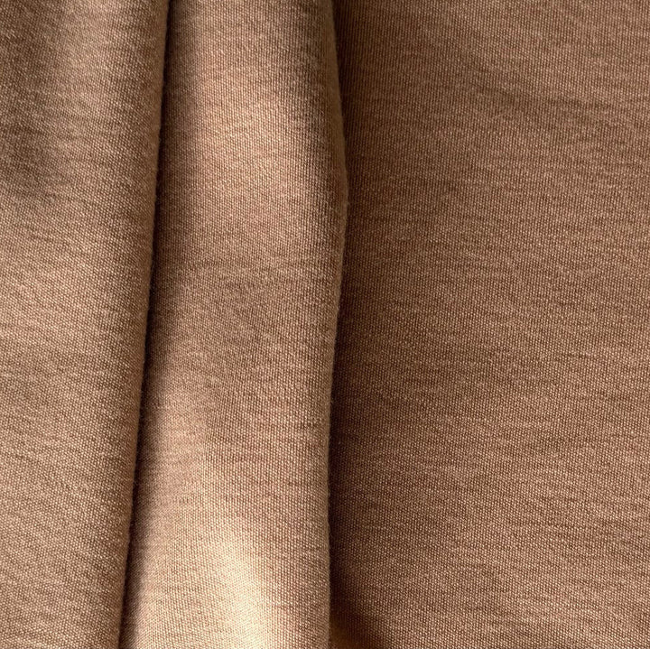 Rosy Café au Lait Wool Jersey Knit (Made in Italy)