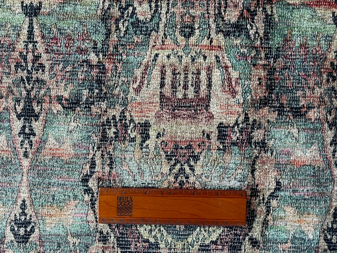 Distressed Pastel Kilim Rayon Blend Velvet Chenille (Made in Turkey)