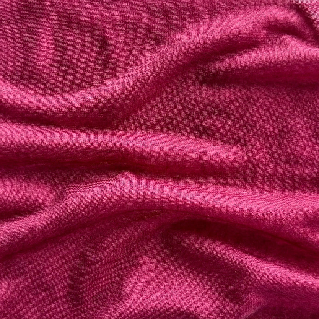 Lighter-Weight Old Rose Dip-Dyed Wool Jersey Knit (Made in Italy)