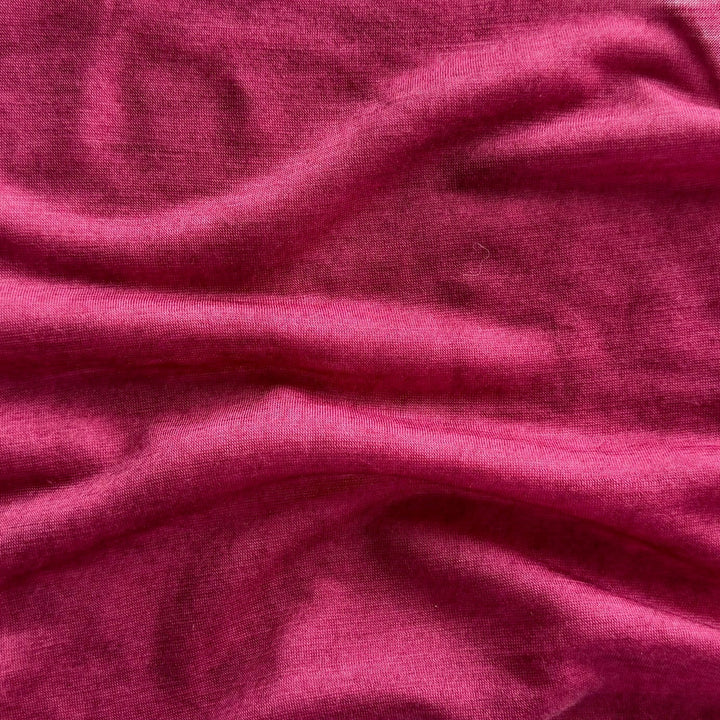 Lighter-Weight Old Rose Dip-Dyed Wool Jersey Knit (Made in Italy)