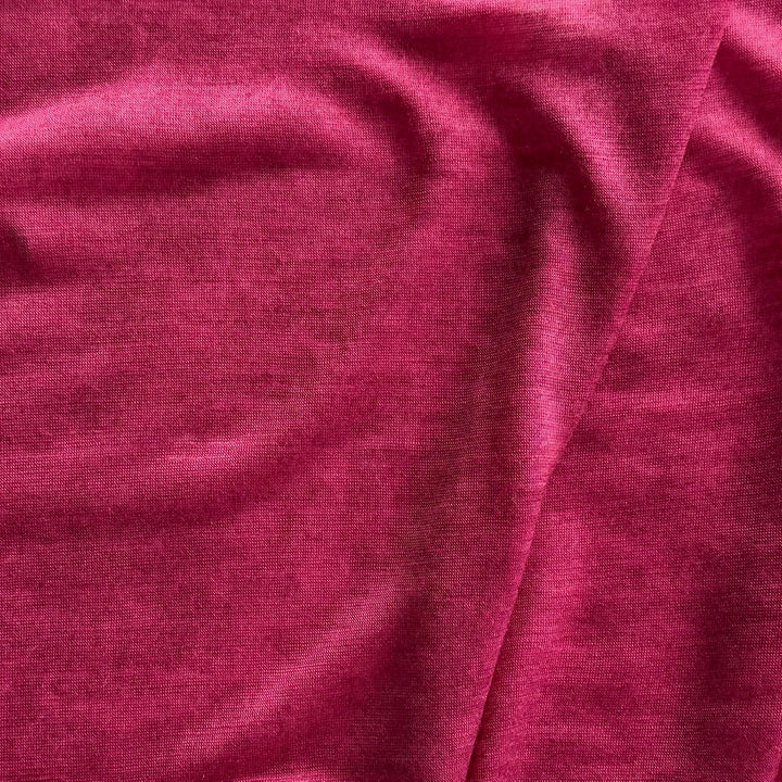 Lighter-Weight Old Rose Dip-Dyed Wool Jersey Knit (Made in Italy)