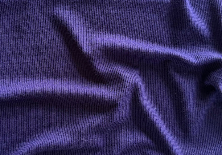 Lighter-Weight Amethyst Pond Ribbed Wool Knit (Made in Italy)