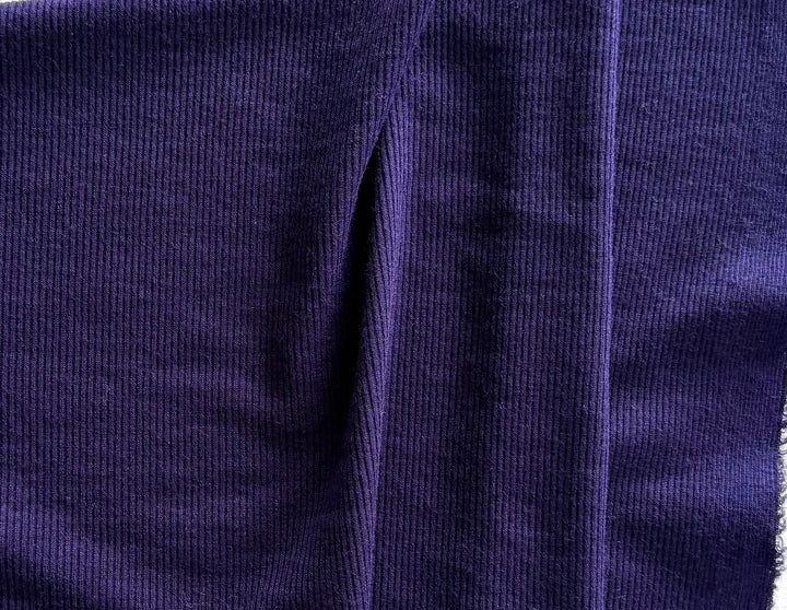 Lighter-Weight Amethyst Pond Ribbed Wool Knit (Made in Italy)