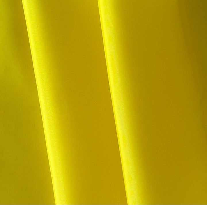 Light-Weight Bright Yellow Polyester Taffeta
