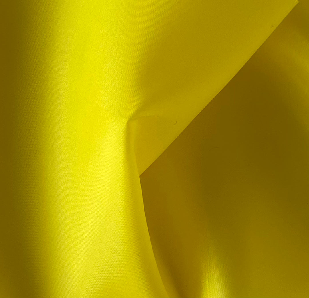 Light-Weight Bright Yellow Polyester Taffeta