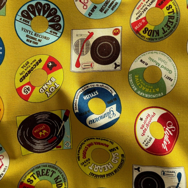 Retro Records Mustard Lighter Weight Cotton  Canvas (Made in Japan)