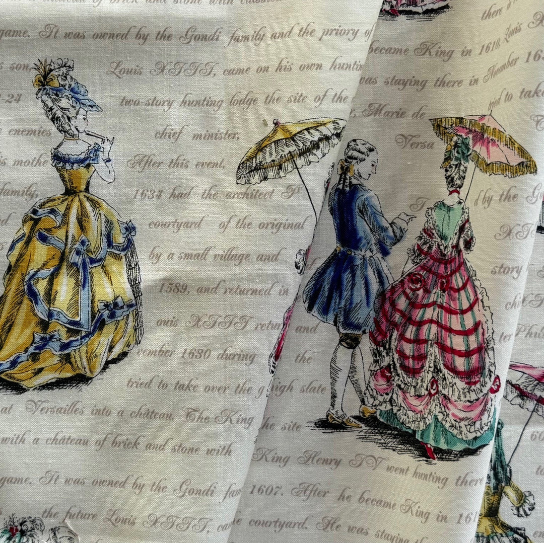 Ruru Bouquet 17th Century Fashion Quilting Cotton (Made in Japan)