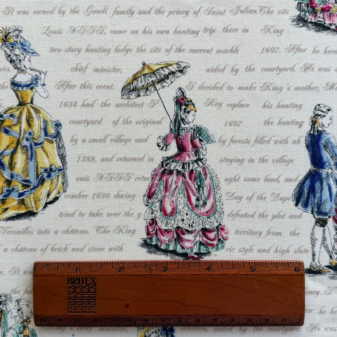 Ruru Bouquet 17th Century Fashion Quilting Cotton (Made in Japan)