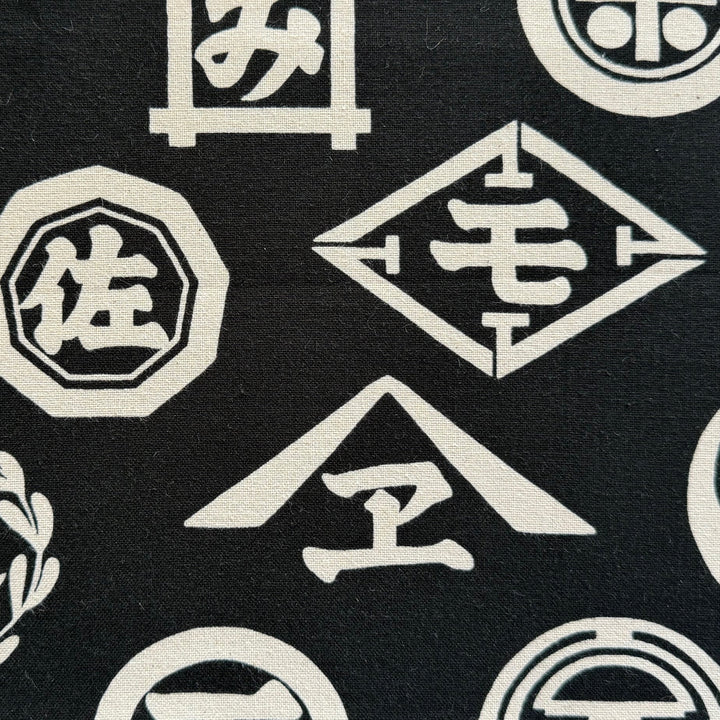 Kamon Traditional Family Signs Lighter Weight Cotton  Canvas (Made in Japan)