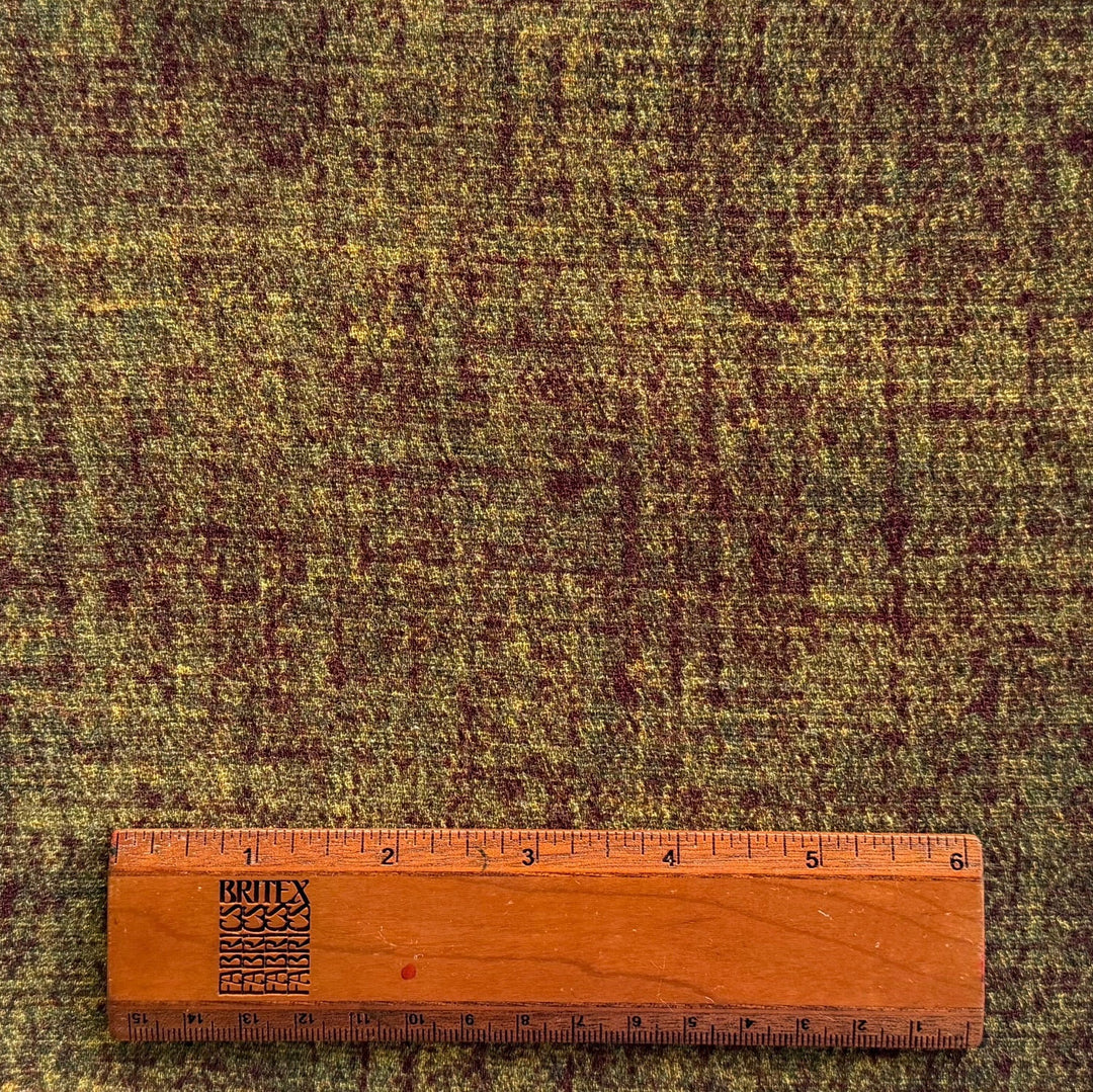 Tweedy Bronze Double-Faced Stretch Wool Blend Crepe (Made in Italy)