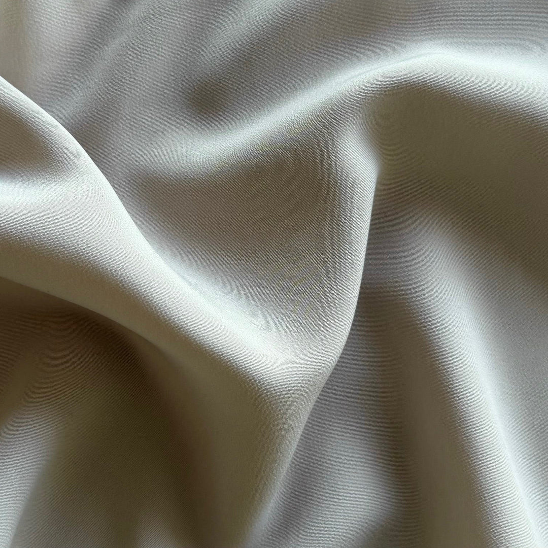 Soft Desert Sand Polyester Crepe De Chine