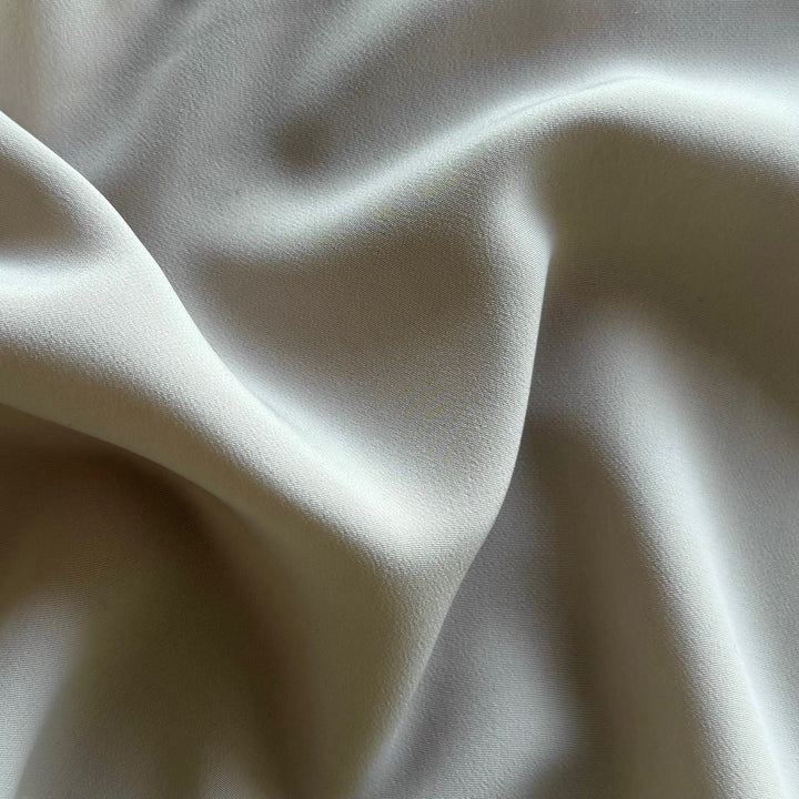 Soft Desert Sand Polyester Crepe De Chine