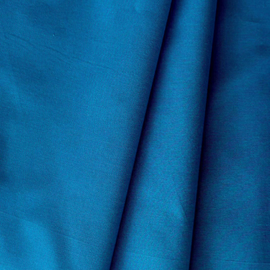 Mid-Weight Cotton Couture Peacock Blue Cotton