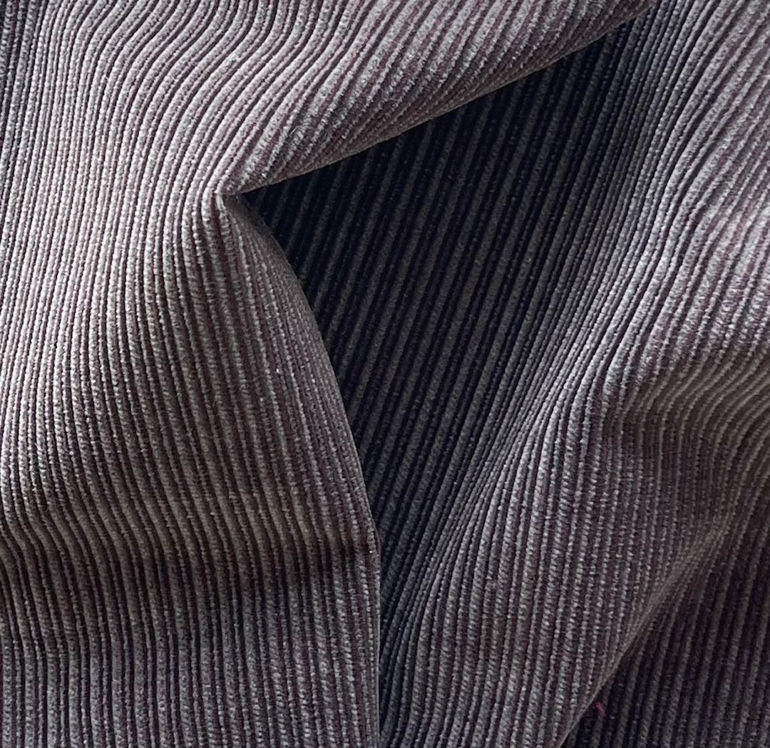 High-End Stoned Smokestack Multi-Wale Cotton Corduroy (Made in Italy)