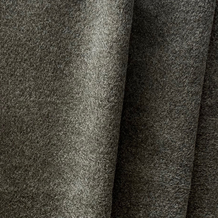 High-End Woodsy Olive Wool & Cashmere Coating (Made in Italy)