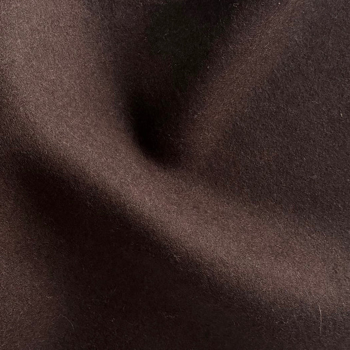 Exquisite Semi-Sweet Chocolate Brown Cashmere Blend Coating (Made in Italy)